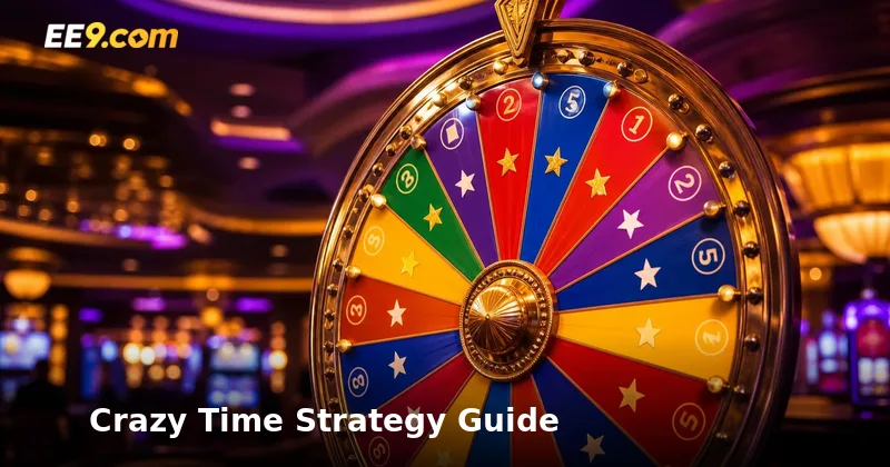 Crazy Time strategy guide showing Evolution Gaming game show wheel at EE9 Malaysia