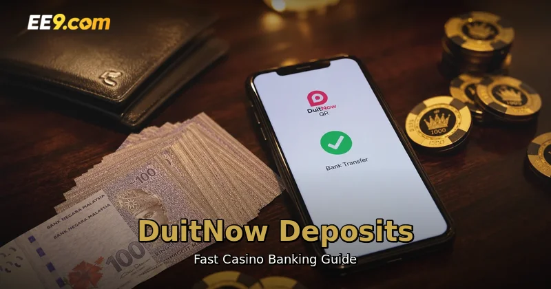 DuitNow casino Malaysia deposit guide showing fast banking process at EE9 Online Casino