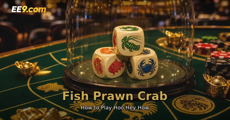 Fish prawn crab 鱼虾蟹 dice game guide with EE9 live casino betting mat Malaysia