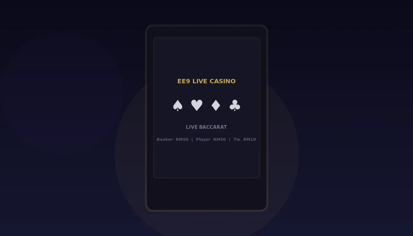 Playing judi online Malaysia on mobile phone with EE9 Casino live dealer game streaming